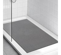 Large Shower Mat Non Slip Anti Mould, 90 x 60 cm Soft PVC Loofah Shower Mats for Inside Shower Tray, Quick Drain Anti Slip Shower Mat for Textured and Smooth Wet Shower Areas, Quick Drying