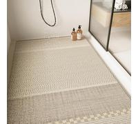 Large Shower Mat - Non Slip Anti Mould,Loofah Comfortable Soft Bath Mat with Drain Hole,Washable & Quick Drying Bathroom Floor Mat,Massage Feet (Pink,45x70cm)