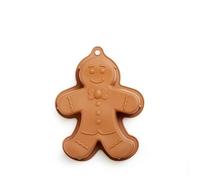 Large Silicon Christmas Chocolate Mould Xmas Candy Jelly Cake Baking Molds for Christmas Party Supplies 30x22x5cm (Gingerbread Man)