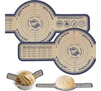 Large Silicone Bread Sling for Dutch Oven 2 Pcs, 10 inch Sourdough Bread Baking Mat,Bread Baking Supplies, 500°F Heat-resistant Sourdough Bread Sling