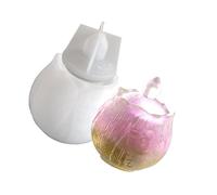 Large Silicone Container Lotuses Flower Storage Jar Mold Epoxy Resin Holder Molds Handmade Home Decoration Creative Workshop
