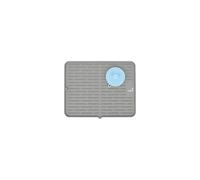 Large Silicone Dish Drying Mat Draining Board Mat Drainer Mat with a Multifunctional Silicone Sponge Scrubber, Heat Resistant Trivet Countertop