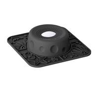 Large Silicone Dog Lick Bowl, Gen 3 Ocean Pattern Slow Feeder Lick Mat, Anxiety Relief Interactive Toy for Dogs & Cats, Black