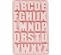 Large Silicone Letters Moulds Non Stick Chocolate Candy Molds Silicone Chocolate Mold Reusable Alphabet Mold Wax Melt Moulds for Fondant Baking Cake Decorating Cupcake Biscuit Sugarcraft Pink