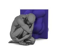 Large Silicone Mold Art Tool for Ideal for Soap Cake Fondant Decorations Yoga Room Ornemants Cake Fondant Molds Lace Silicone