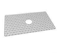Large Silicone Sink Protector Mat 30.98 x 19 Inch Nonslip Design Heat Resistant FoodGrade for Kitchen Farmhouse Sinks Dish Drying Rack and Drain Pad(Gray)