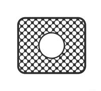 Large Silicone Sink Protector Mat With Hollow Openings For Kitchen And Dining Use Heat Resistant For Surface Guard Anti Slip Countertop Liner(black-34.5 * 28.6cm)