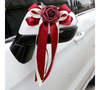 Large Silk Bow 36cm Wide for Bridal Auto Decor Large Silk Bow(6PC red)