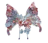 Large Silk Flower Butterfly Hair Clip Artificial Flower Hair Barrettes For Weddings Parties And Cultural Event Gathering