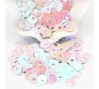 Large Silver Sequins 10mm 20mm 30mm Big Hole Flat Round Loose Sequins DIY Jewelry Sewing Wedding Craft Garment Accessories-10mm AB white-10gram