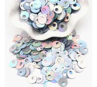 Large Silver Sequins 10mm 20mm 30mm Big Hole Flat Round Loose Sequins DIY Jewelry Sewing Wedding Craft Garment Accessories 20g