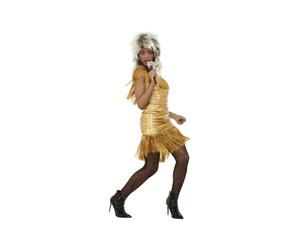 (Large) Simply The Best Legend Tina Costume Gold Womens