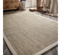 Large Sisal Beige Rug with Border - 290 x 200 cm - Sisal - Origins