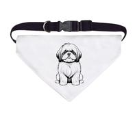 Large 'Sitting Shih Tzu' Dog/Cat/Pet Bandana (PD00058542)