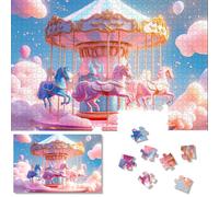 Large-Size 1000 Pieces Educational Puzzles for Adults - Family Bonding Activity with Divided Backing Zones, Challenging Wall Art & Learning Game PTDZ013H