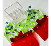Large Size 24 * 18cm Arylic ANT NEST, ANT FARM, ANT HABITAT, FORMICARIUM WITH BUILT-IN ARENA “PLATFORM” (GREEN)