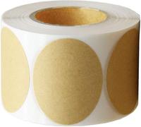 Large Size 3" Natural Circle Kraft Paper Dots Labels Large Size Round Brown Adhesive Stickers-Seal Sticker-Gift Label-Adhesive Dot-300 Labels Per Roll (3 inches 1 roll)