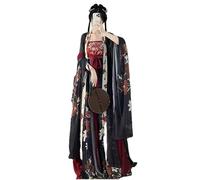 Large Size 4XL Chinese Hanfu Dress Women Cosplay Costume Tang Dynasty Red Beige Hanfu Costume For 120KG Ladies