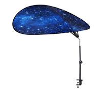 Large Size 52''Office Cubicle Shade Cubicle Desk Light Shield to Block Anti-Glare Cover Light Sensitive Professionals Cubicle Light Quick Install Shading Light Shade with Clamp(Fan shaped ,52inch)