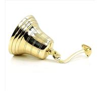 Large Size 7" Nautical Maritime Brass Ship Bell with Wall Mounted Bracket