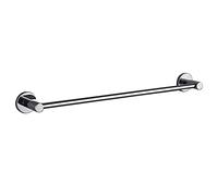 Large Size Bath Towel Rail Bar, SUS 304 Stainless Steel Single Towel Rack, 30cm-120cm, Wall Mounted Bathroom Kitchen Accessories, Polished Silver Finish (Size : 80cm)