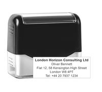 Large Size Custom Self-Inking Stamp Customized Return Address Stamp - Up to 5 Lines of Text Choose from Many Fonts & Ink Colors