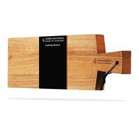 Large Size Cutting Board,Thailand Natural Wood,Handle Design for Serving Tray|Cheese Board |Bread Board |Steak board.Gift for Chefs and Cooks.18.9"x 6.3" x 1"in