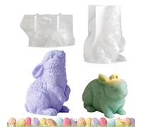 Large Size Easter - Bunny Candle Mold, DIY Candle Making, Offer A Strong Visual Selling Point Through Bold Rabbit Form, Stand Out As Decorative Pieces Seasonal Rewards, Festive Table and Shelf accs