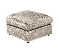 Large Size Mink Crushed Velvet Premium Footstool