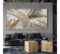 Large Size One Piece Abstract Oil Painting On Canvas Prints Framed Wall Decor Art Pictures For Living Room Modern Home Decoration 62x127cm(24x50in) With Frame