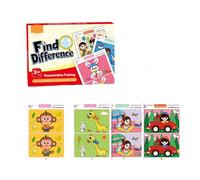 Large Size Preschool Concentration Training Challenges Game Cards Set with Wipe Clean Surfaces and Cartoon Designs Educational Matching Cards