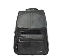 Large Size Real Leather Backpack For Women Daypack Organiser Bags HOL0791 Black