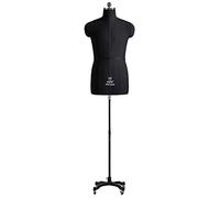 Large Size Sewing Male Mannequin Torso with Adjustable Wheeled Stand, Commercial Manikin Body Dress Model for Dressmakers/Students/Tailors