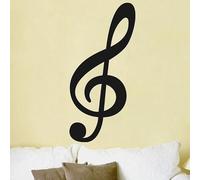 Large Size Treble Clef Musical Note Wall Sticker Home Decor Removable Vinyl Wall Decals for Living Room Art Murals 120x57cm