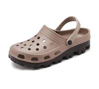 Large Size Unisex Adult Garden Clogs Shoes,Mens Womens Lakeland Active Beach Sandals,Non-Slip Outdoor Summer Slippers，Slip-on Style (Khaki, Adult, Men, 6, Numeric, UK Footwear Size System, Medium)