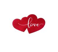 Large Size Valentines Day Iron on Patches Romantic Red Heart Patches for Clothes Holiday Embroidered Applique Sew on Patches for Couples Clothing Backpack Shirt Decoration DIY Craft Gifts 1 Pcs
