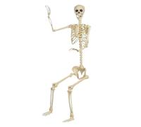 Large Skeleton Halloween Decor - Realistic Articulated Skeleton Decor for Halloween - Novelty Decorations for Indoor Outdoor Cemetery Yard Yard Garden City