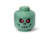 Large Skeleton Storage Head - Green