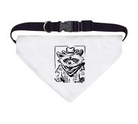 Large 'Sketchy Cowboy Raccoon' Dog/Cat/Pet Bandana (PD00065498)