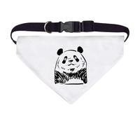 Large 'Sketchy Panda Portrait' Dog/Cat/Pet Bandana (PD00065496)