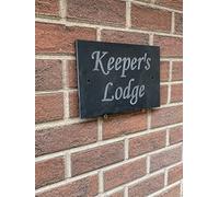 Large Slate House Signs Name Number Plaque 30cmx20cm Personalised Sign Engraved NOT LASERED