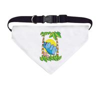 Large 'Sleeping Hippopotamus' Dog/Cat/Pet Bandana (PD00060784)
