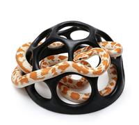 Large Snake Jungle Gym, Reptile Climbing Frame and Enrichment Decor for Small and Medium Snakes, Juvenile Ball Pythons, Bearded Dragons, Chameleons and Geckos(Black)