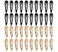 Large Snap Hair Clips 40 Pcs,2.8 Inch Non-Slip Metal Hair Barrettes for Women and Girls, Durable Hair Accessories for Styling, for All Types in Classic Brown & Black