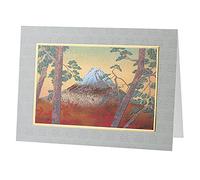 Large Snow Capped Mount Fuji Japanese Card