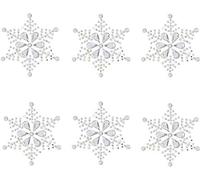 Large Snowflake Stickers Sparkly Resin Rhinestone Self Adhesive Embellishments Crafts Christmas (6)
