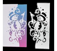 Large Snowman Border Edging Metal Cutting Die, Christmas Die, Card Making, Scrapbooking, Paper Crafts, Stencil I2