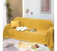 Large Sofa Cover 3Seater Couch Protector with Chaise StainResistant Furniture Throw Ideal Decorative Towel for Living Room #88180×130cm