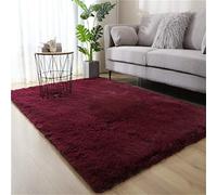 Large Soft Area Rug Modern Plush NonSlip Carpet for Living Room Bedroom Study & Kids Room (Wine Red 160x200cm) Cozy & Stylish Indoor Flooring