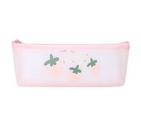 Large Soft PU Pencil Bag Waterproof Desk Organizer Marker Pen for Case Soft PU Stationery Holder Simple for Kids Bulk